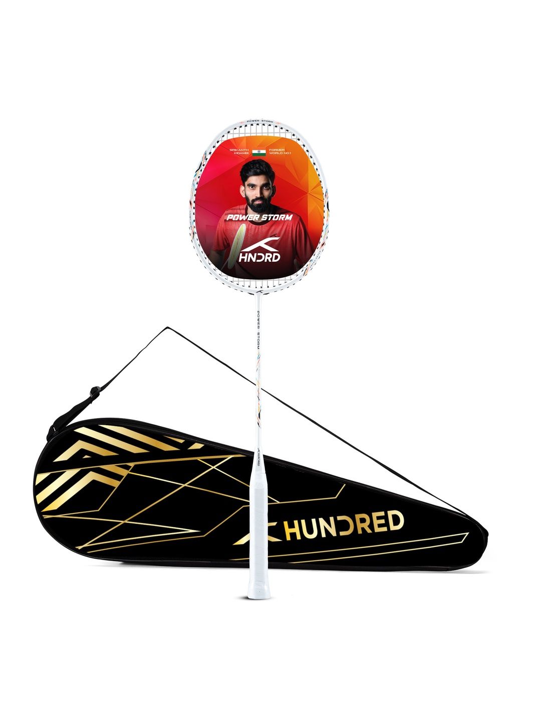 Hundred Power Storm Badminton Racket with Full Cover-picture-20