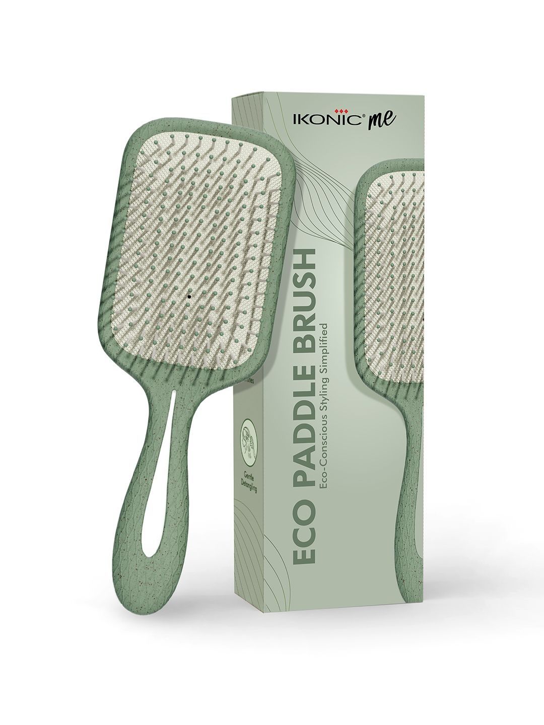 Ikonic IKM-1920 Me Eco Paddle Brush - Jade Green-image-31