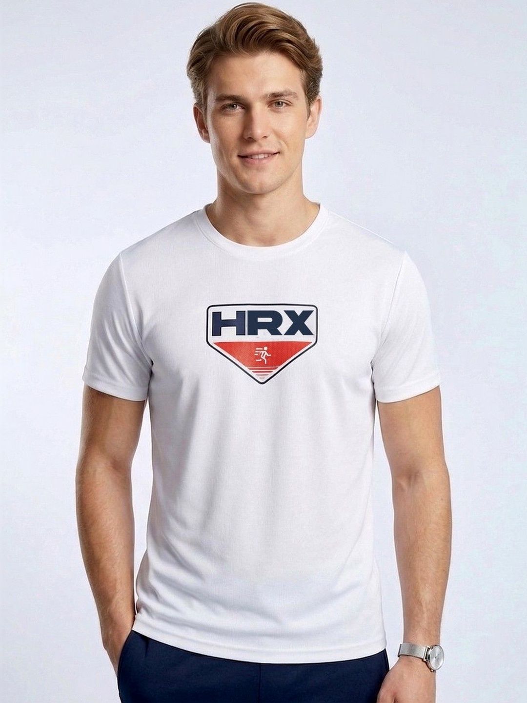 HRX by Hrithik Roshan Men Brand Logo Printed T-shirt-picture-37