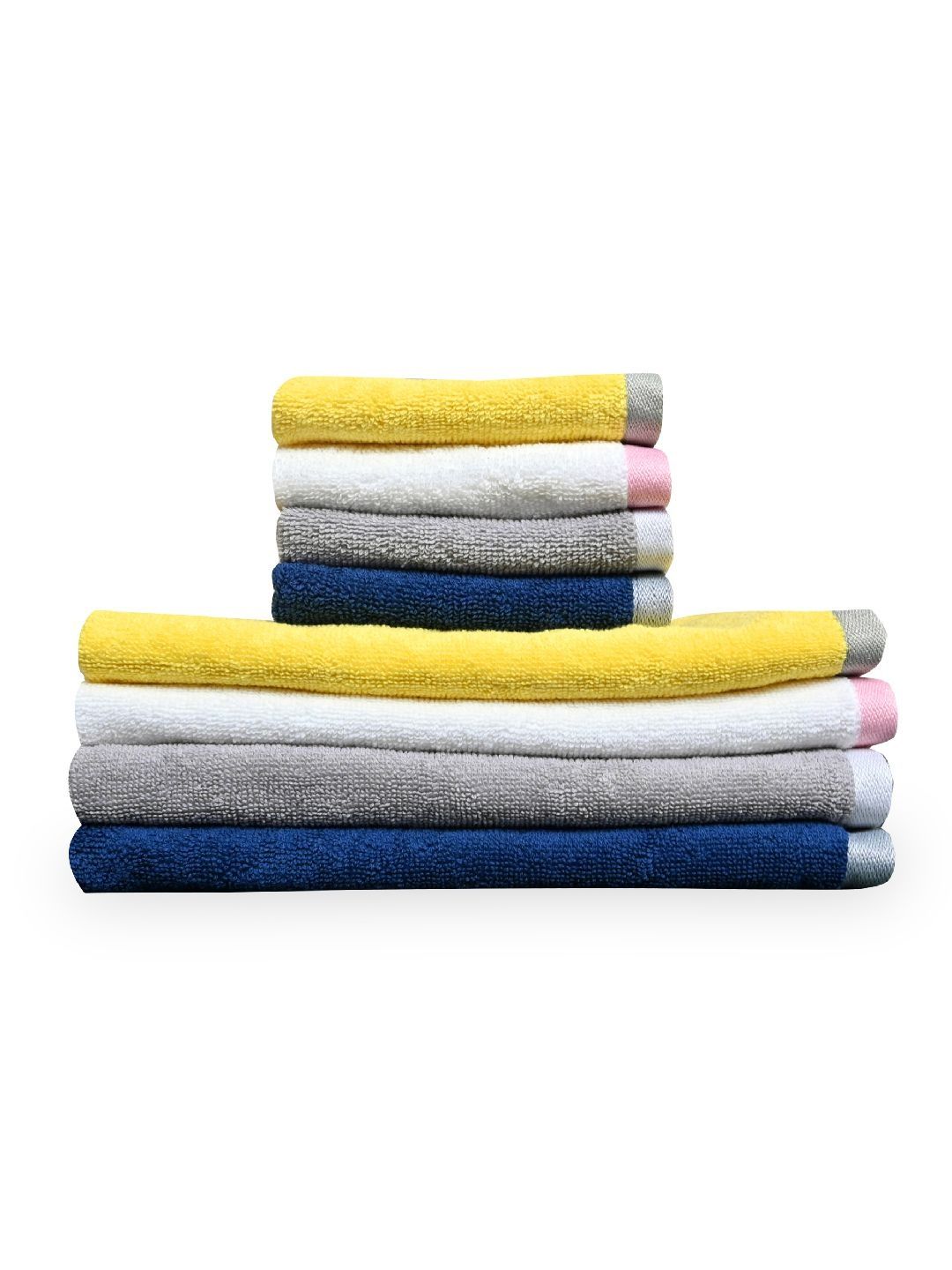 Divine Casa Yellow Cotton 500 GSM Towel Set-picture-12