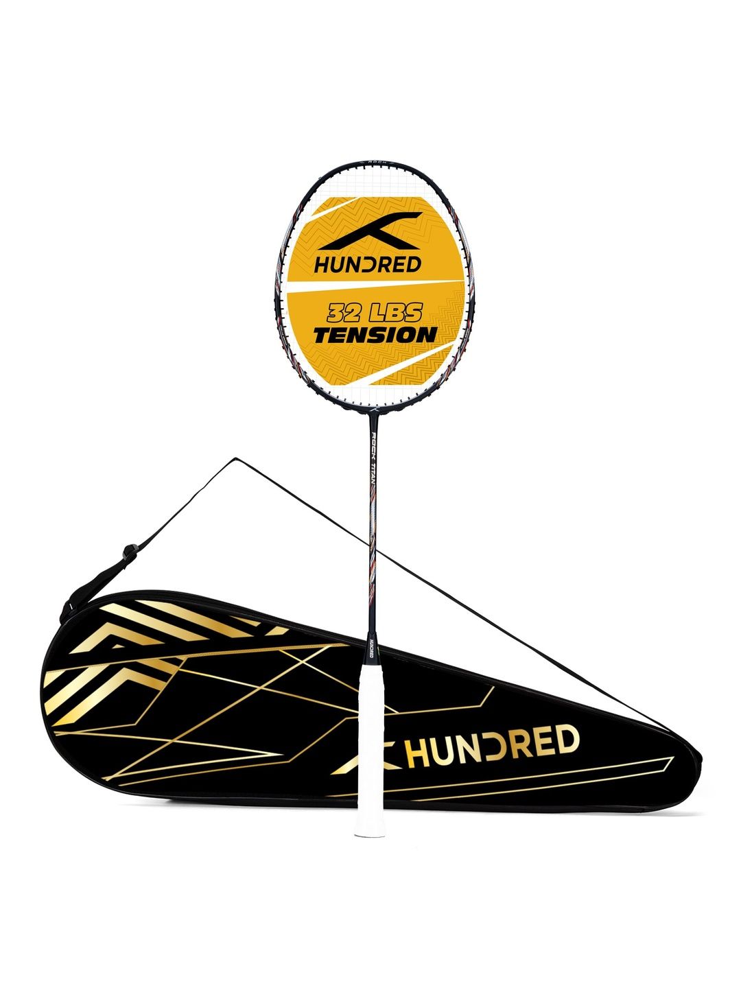 Hundred Rock Titan Strung Badminton Racket with Full Cover-picture-53