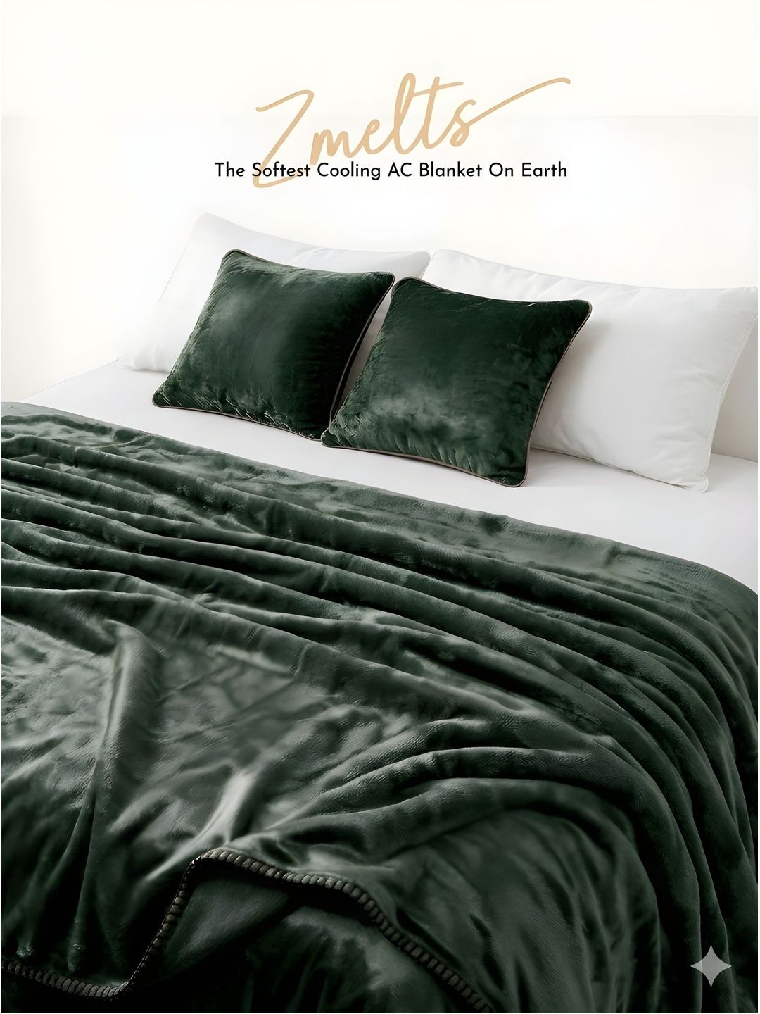 Zarf Green Solid Other 5 Piece Single Superfine Bedding Set-picture-0