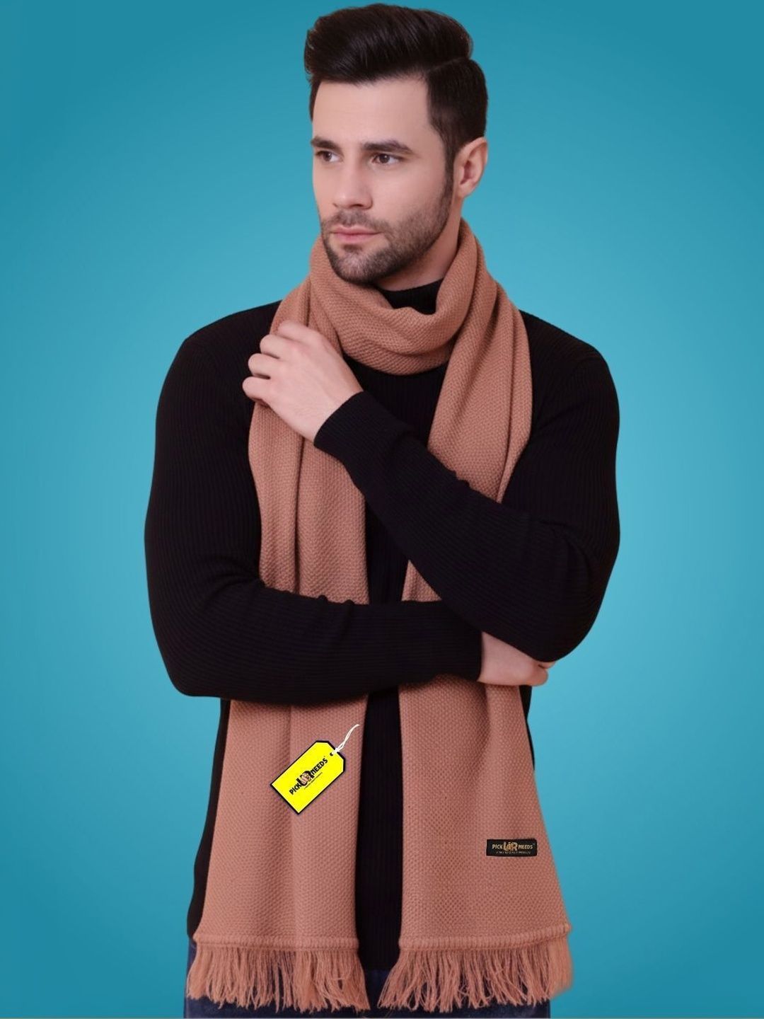 Pick Ur Needs Men Merino Wool Mufflers-picture-36