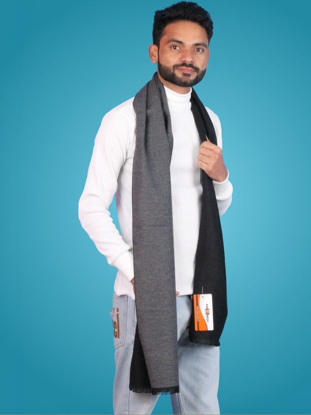 Pick Ur Needs Men Merino Wool Mufflers-image-36