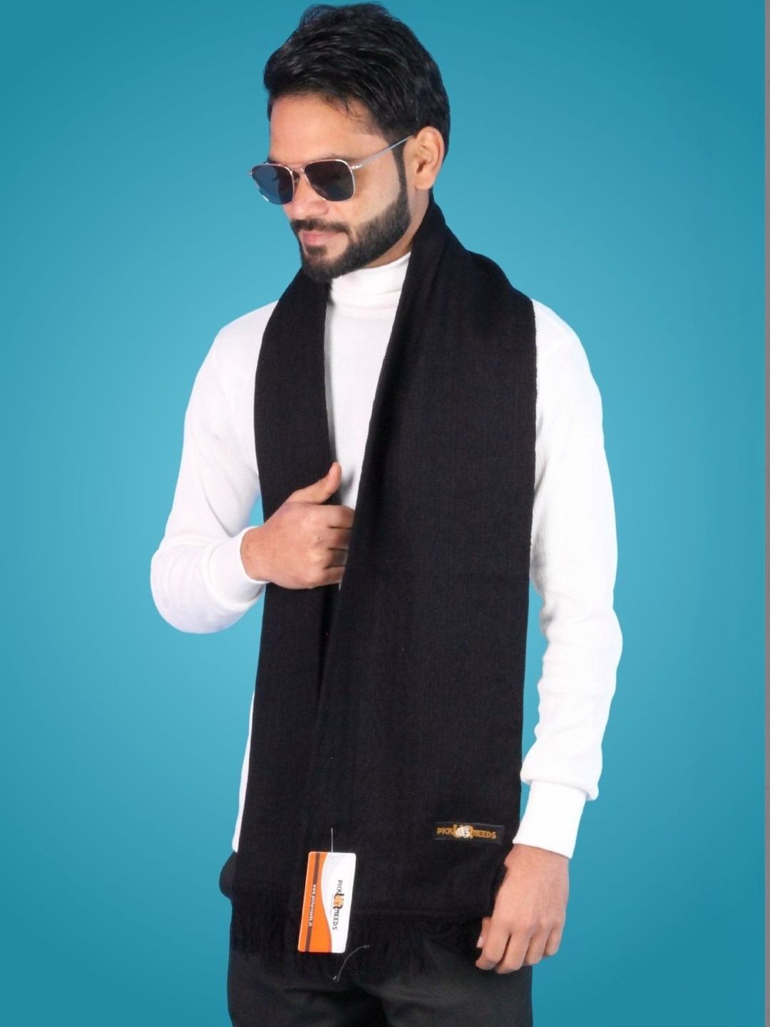 Pick Ur Needs Men Merino Wool Mufflers-picture-29