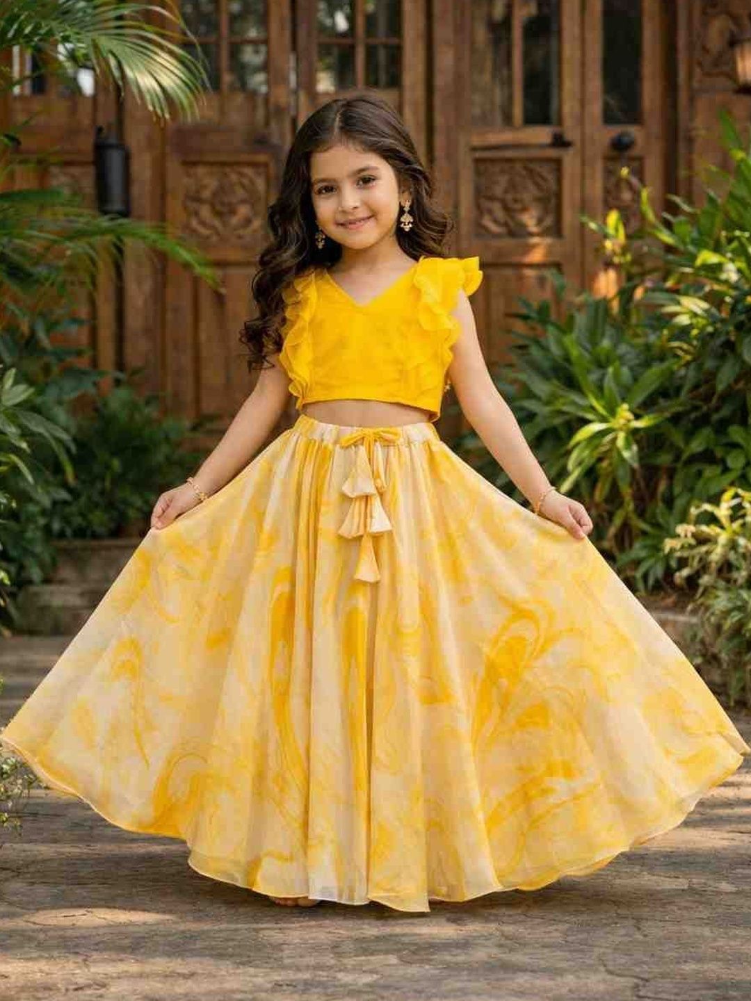 BAESD Girls Tie and Dye Ready to Wear Lehenga &-image-48