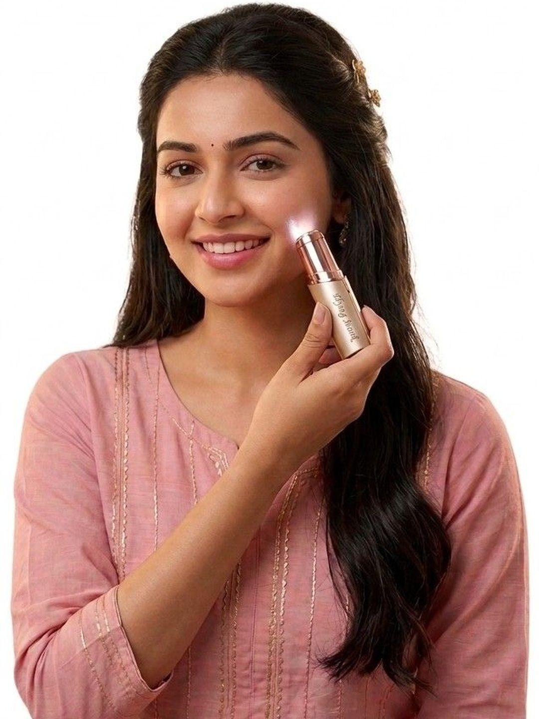 Flying Monk USB Rechargeable Face & Eyebrow Trimmer With LED Light-image-23