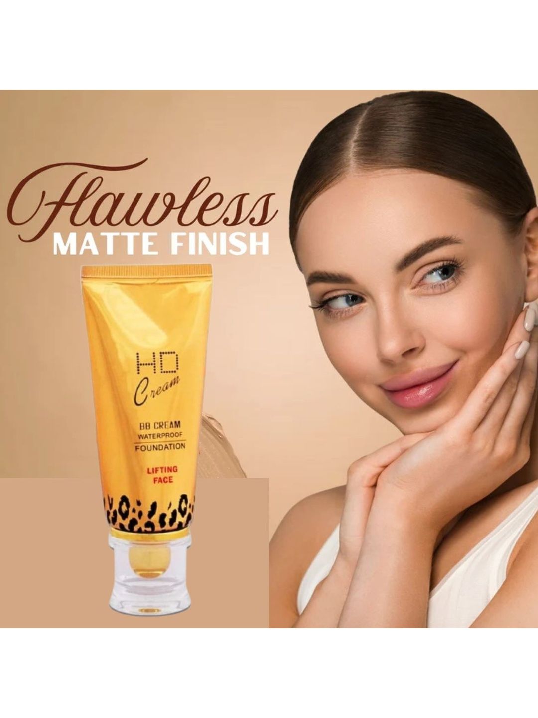 zsigns Matte Finish HD Foundation Cream - 45 ml - Ivory-image-4