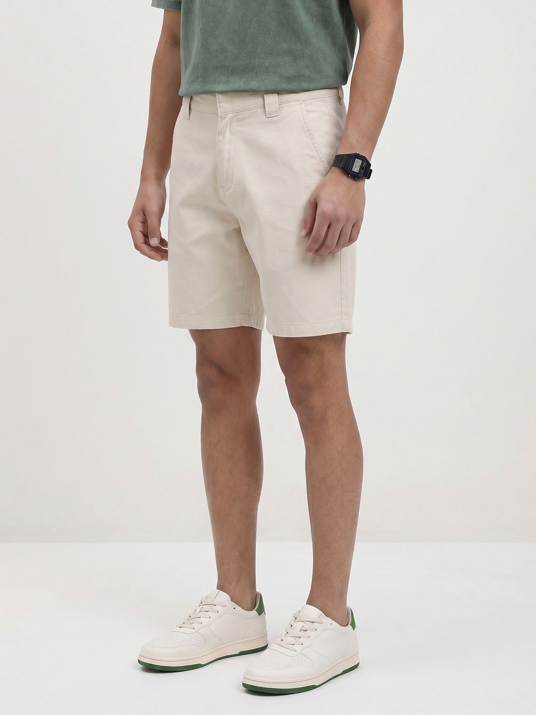 The Roadster Life Co. Men Chinos Pure Cotton Casual Shorts-picture-39