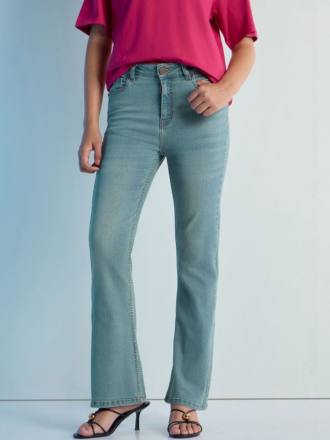 DILLINGER Women Jean Bootcut Mid-Rise Light Fade Jeans-image-47