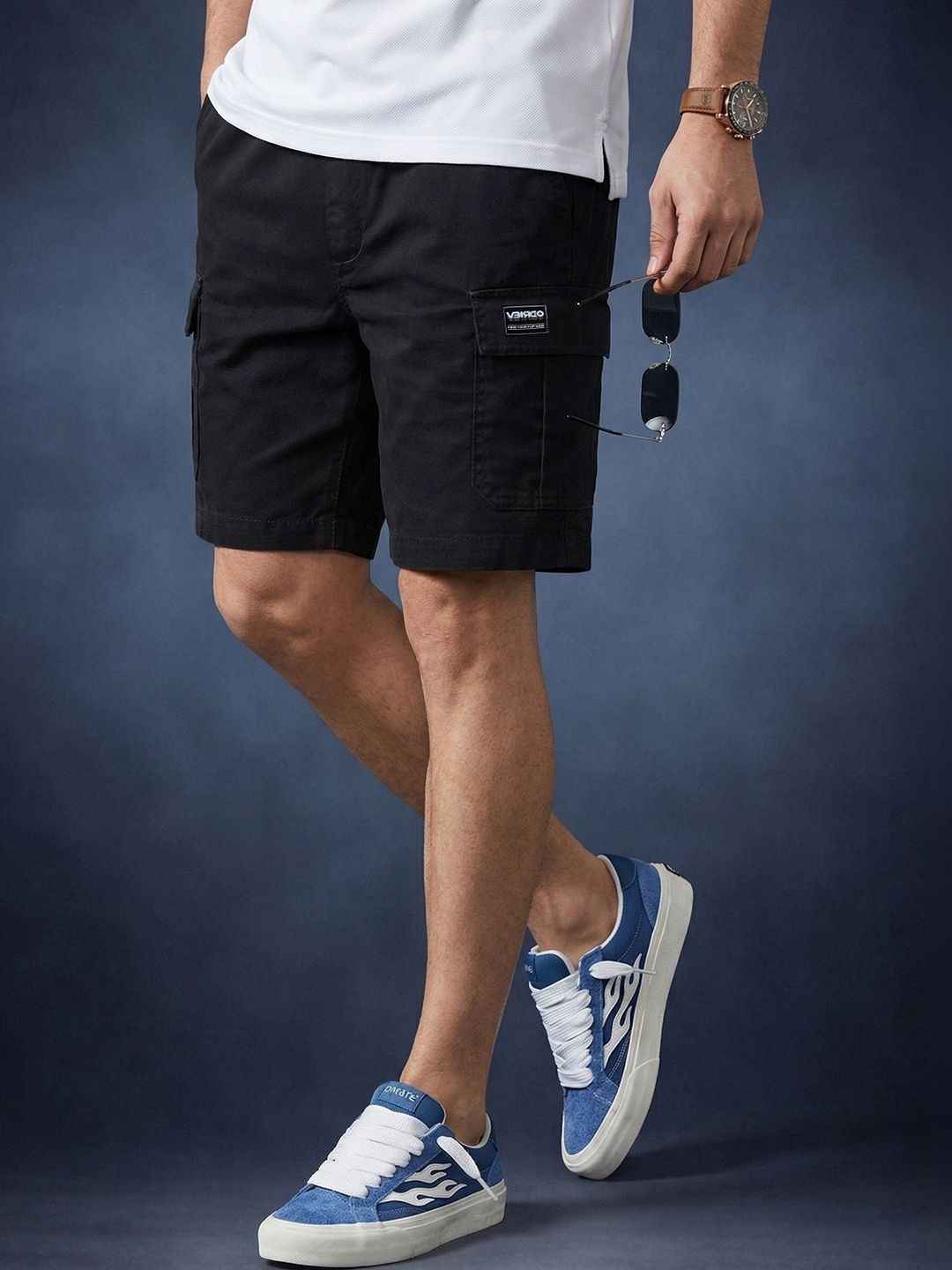 VEIRDO Men High-Rise Outdoor Cargo Shorts-picture-19