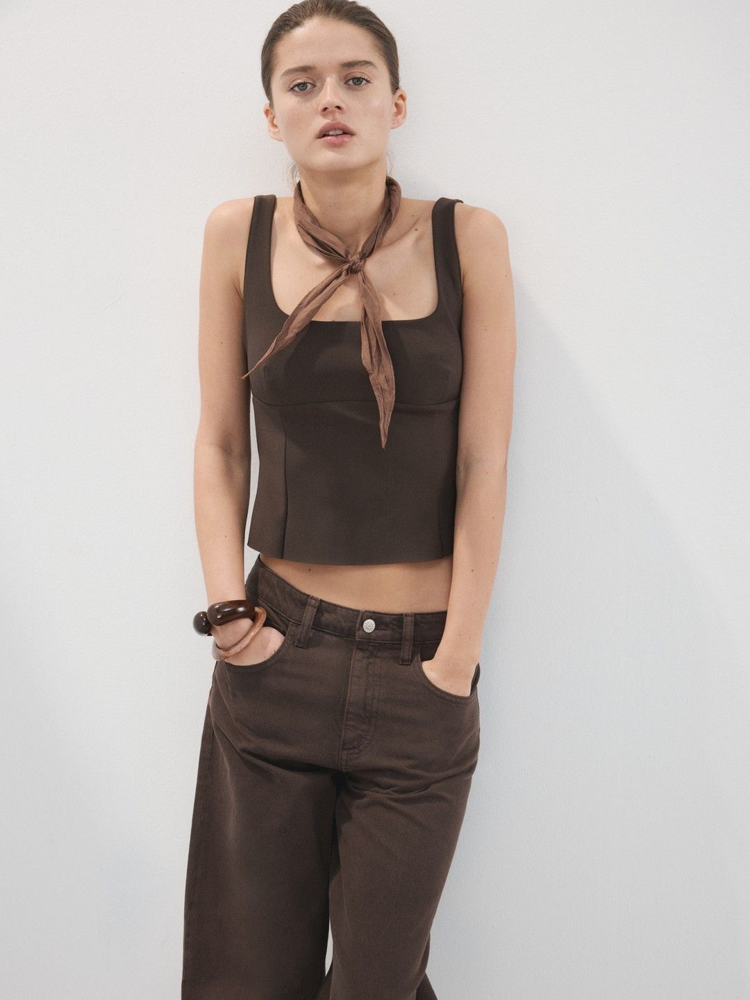 MANGO Square Neck Regular Top-picture-15