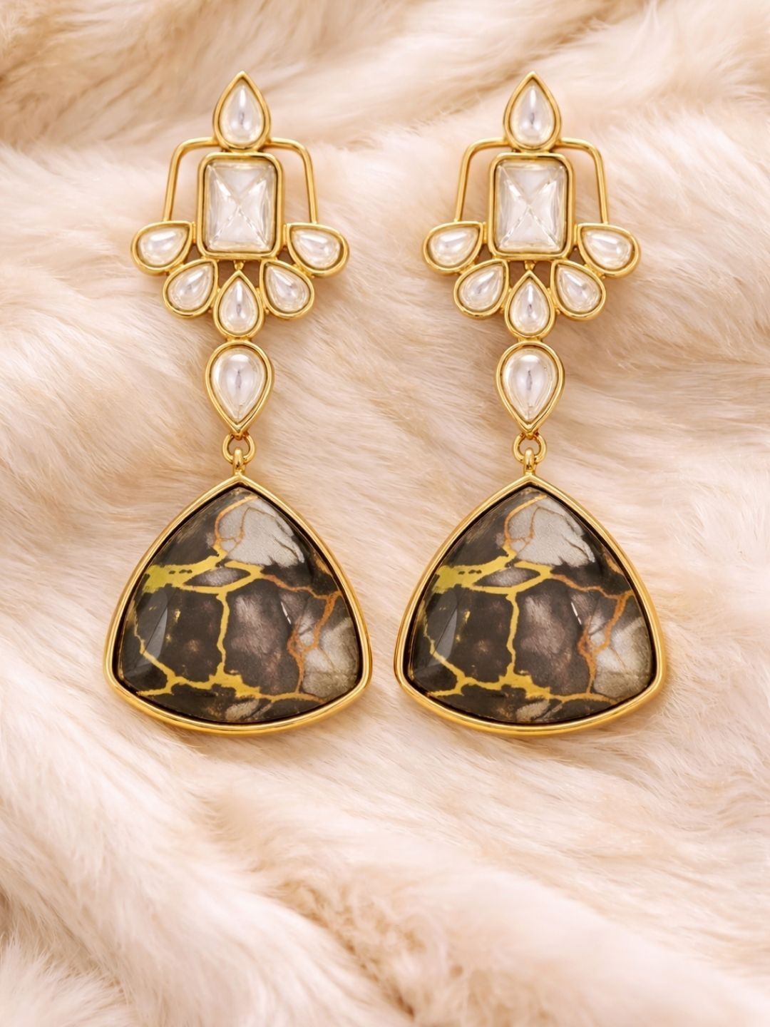 bdiva triangular drop earrings