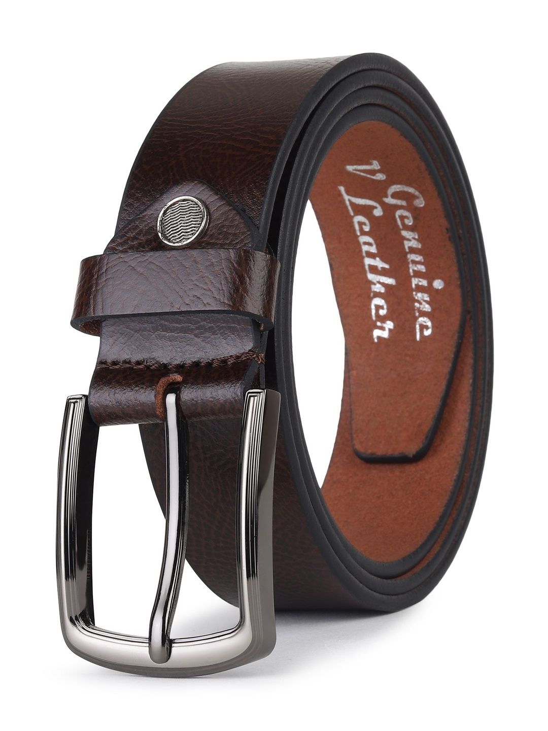 The Roadster Lifestyle Co Textured Leather Formal Belts-image-19