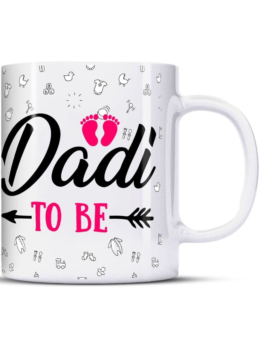 ZYOZI White Text or Slogans Printed Ceramic Glossy Mugs Set of Cups and Mugs-picture-43