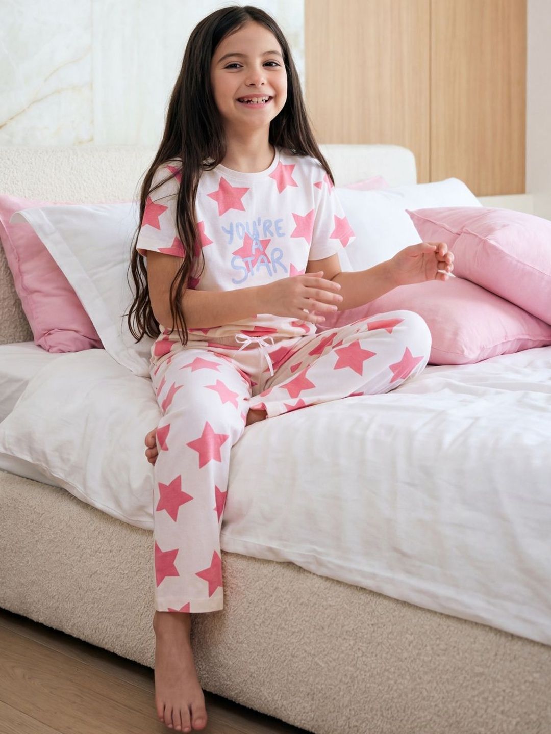 Sweet Dreams Girls Printed Night suit-picture-28