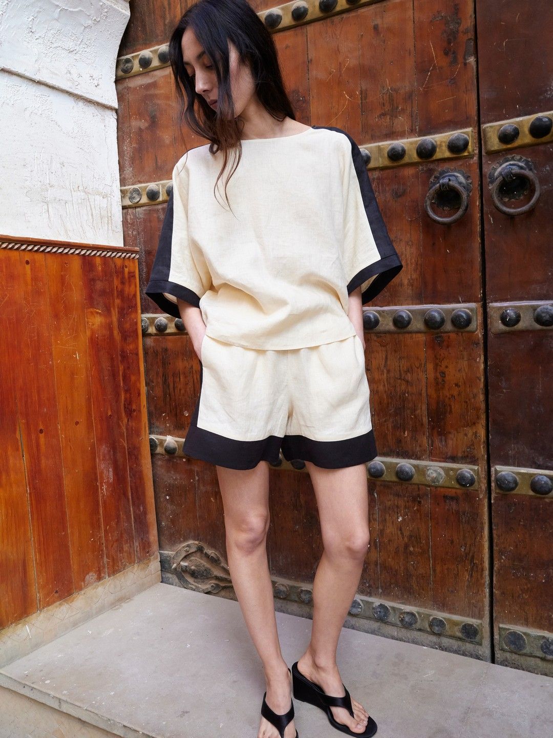 MANGO Pure Linen Boxy Top-picture-24