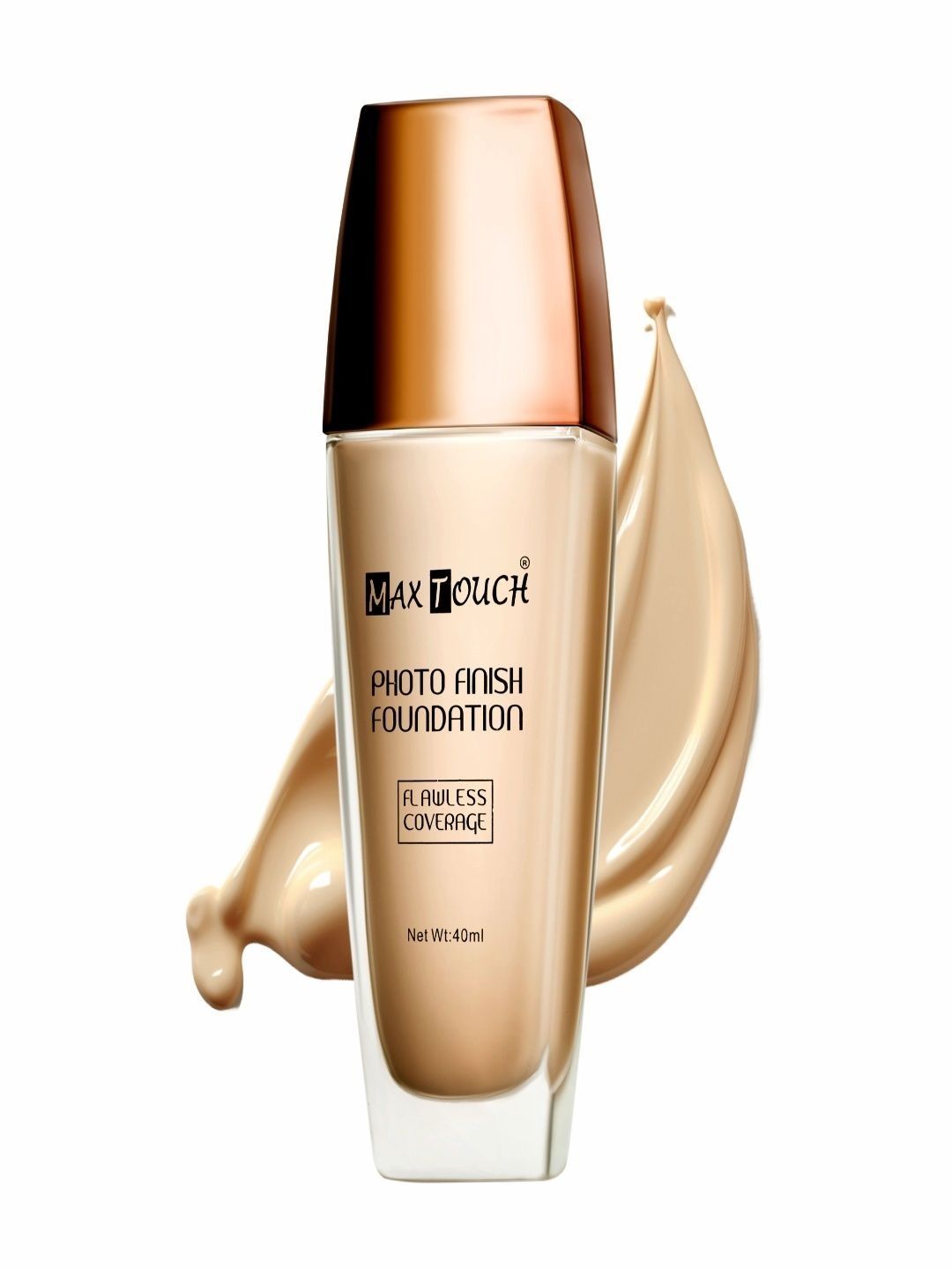 MAXTOUCH Photo Finish Flawless Coverage Foundation - 40 ml - Shade 03-image-1