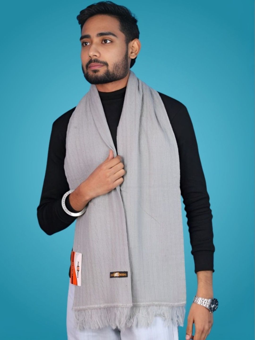 Pick Ur Needs Men Merino Wool Mufflers-picture-36