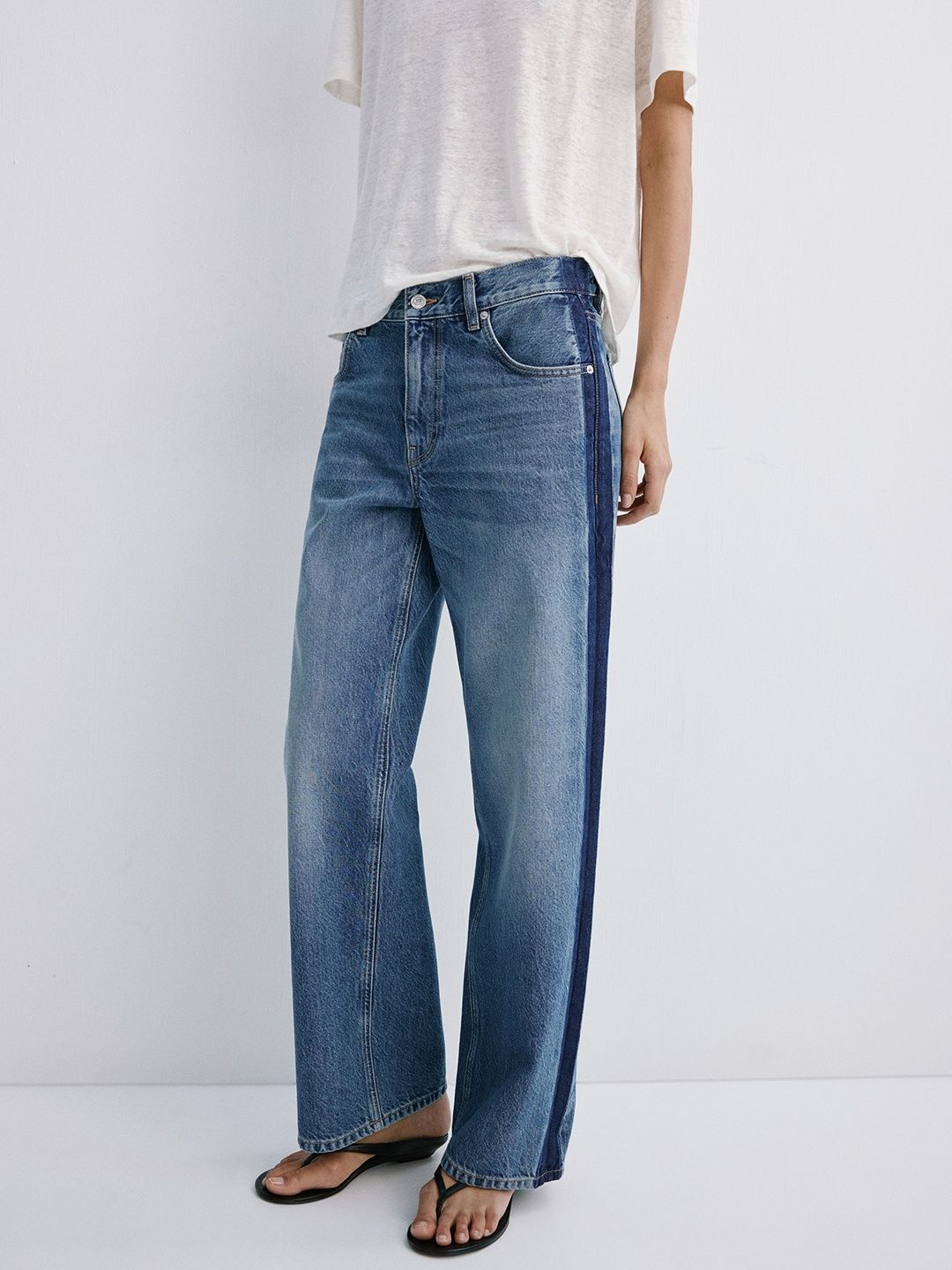 MANGO Women Mid-Rise Light Fade Jeans-picture-35