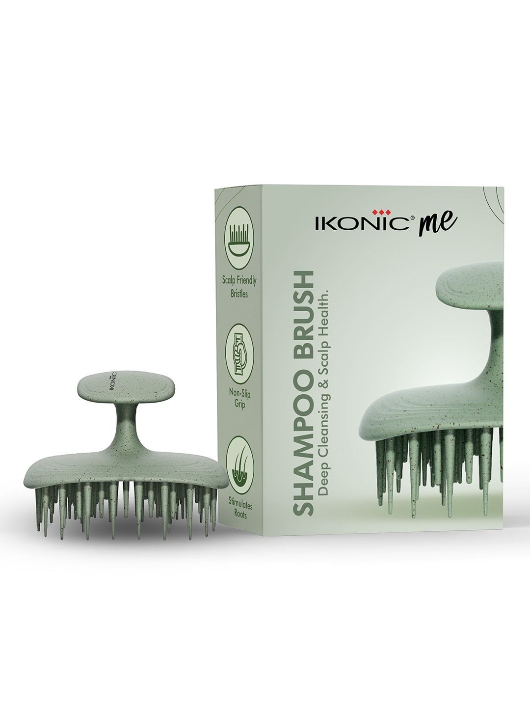 Ikonic Me IKM-2129 Shampoo Brush - Jade Green-image-32