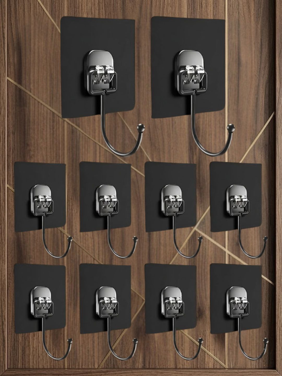 Klivon 10-Pcs Self-Adhesive Wall Hooks-picture-27