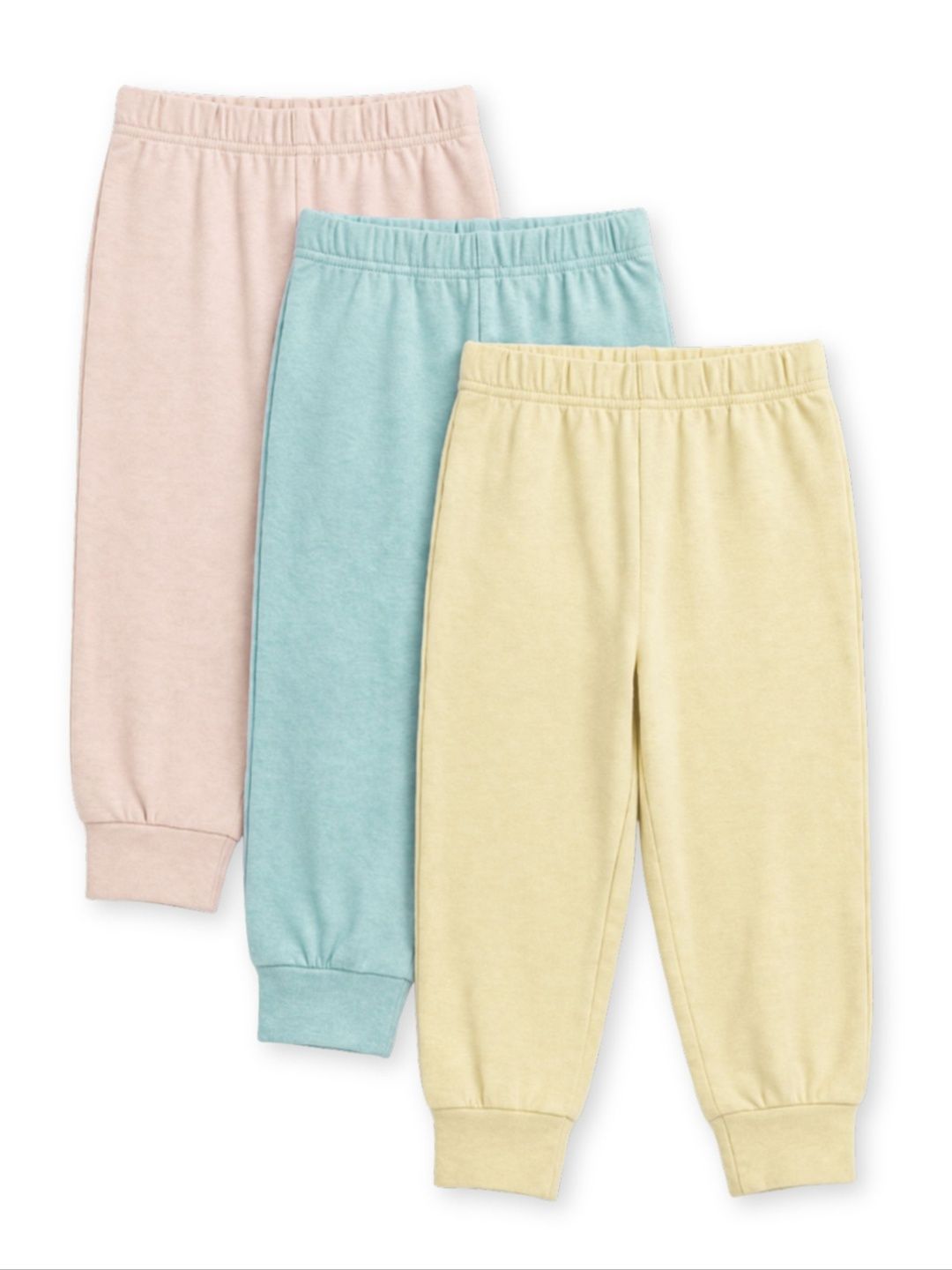 cocoon care Kids Pack of 3 Regular Fit Cotton Joggers-picture-19