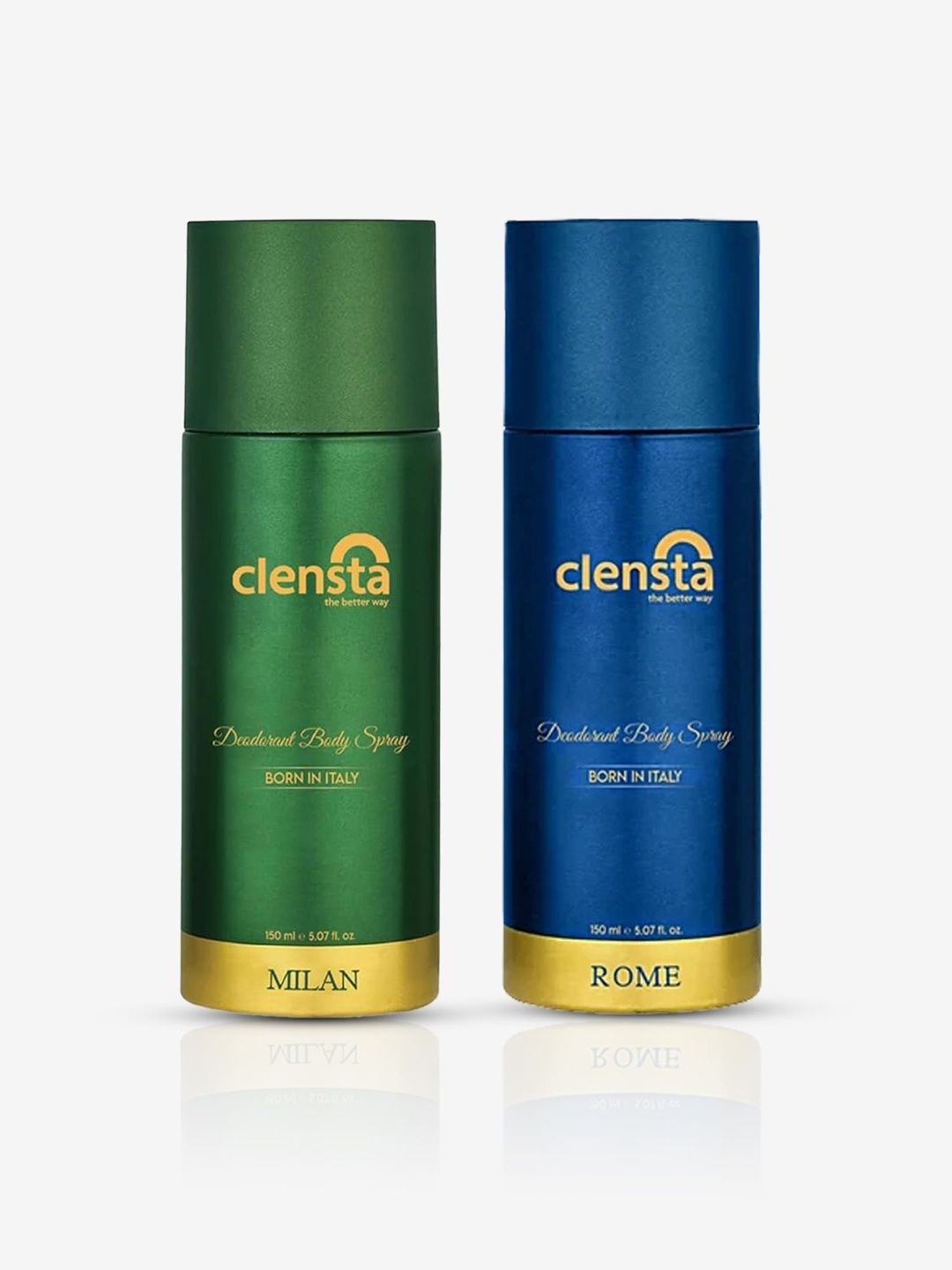 Clensta Men Set Of 2 Rome & Milan Deodorant Body Spray - 150 ml Each-image-27