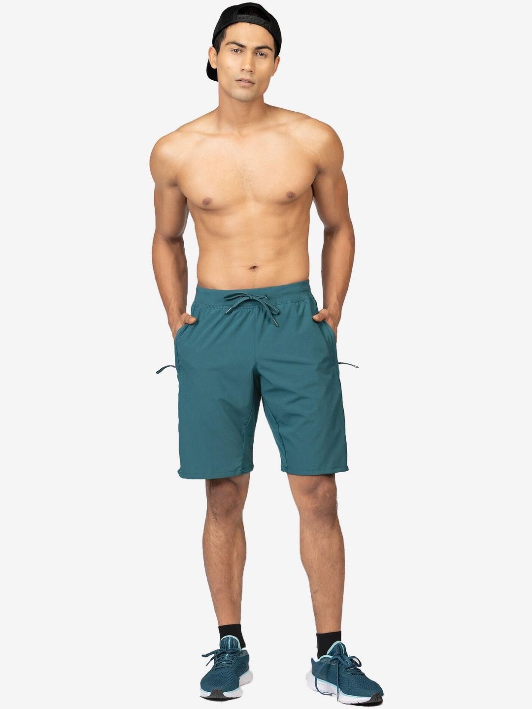 Decathlon Mid Rise Above Knee Sports Shorts-picture-57