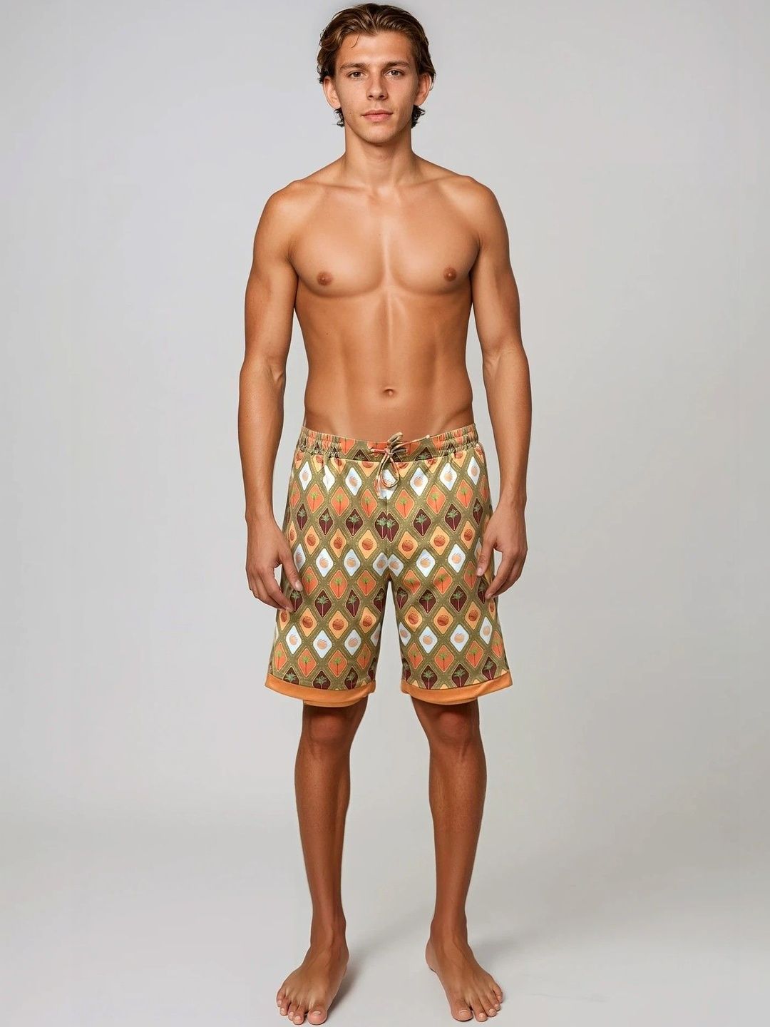 TROVE - 365 Days of Summer Men Printed Swim Shorts Swim Bottoms-image-36