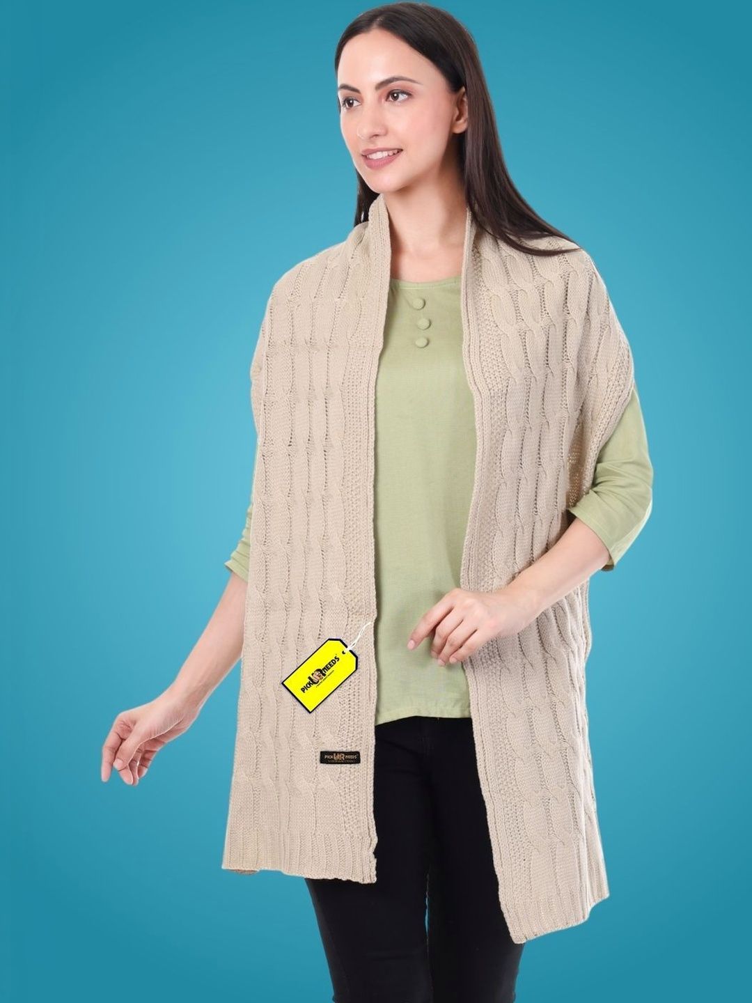 Pick Ur Needs Women Woven Design Shawl-picture-35