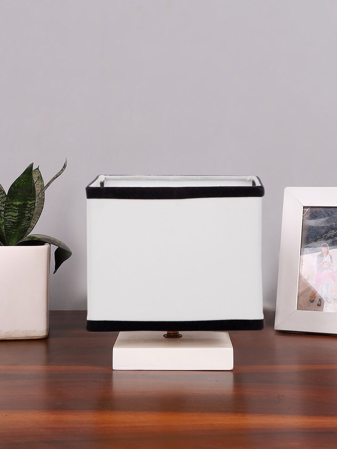 Aura White Wood Contemporary Square Table Lamp-image-36