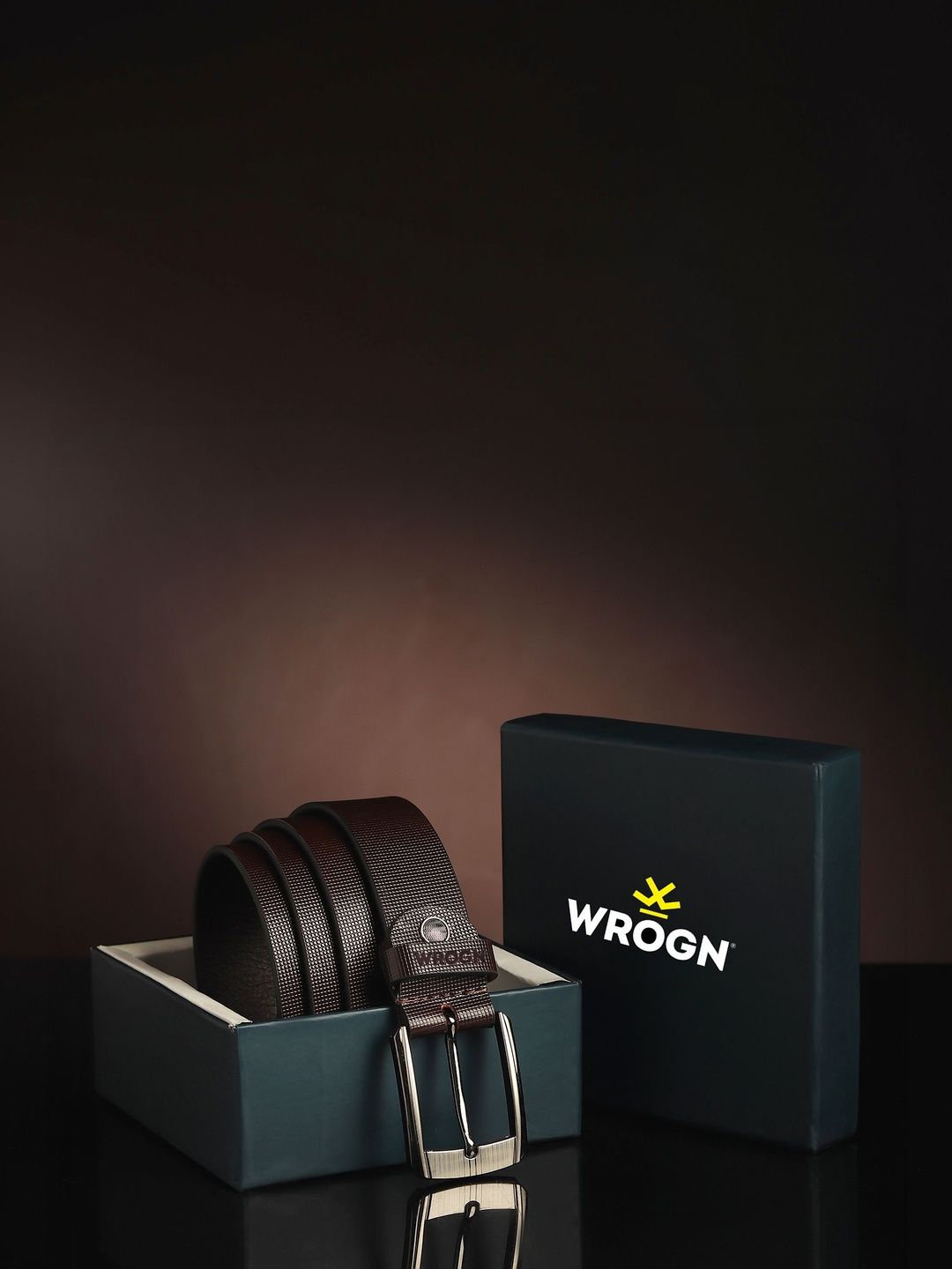WROGN Men Textured Leather Belt-picture-43