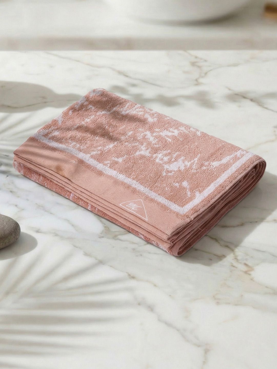 Monte Carlo Santorini Dusty Rose Self Design Cotton 525 Gsm 75X150 Cm 1 Bath Towel-image-44