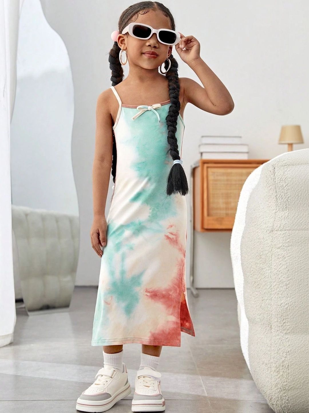 HERE&NOW Girls Floral Crepe Maxi Dress-picture-12