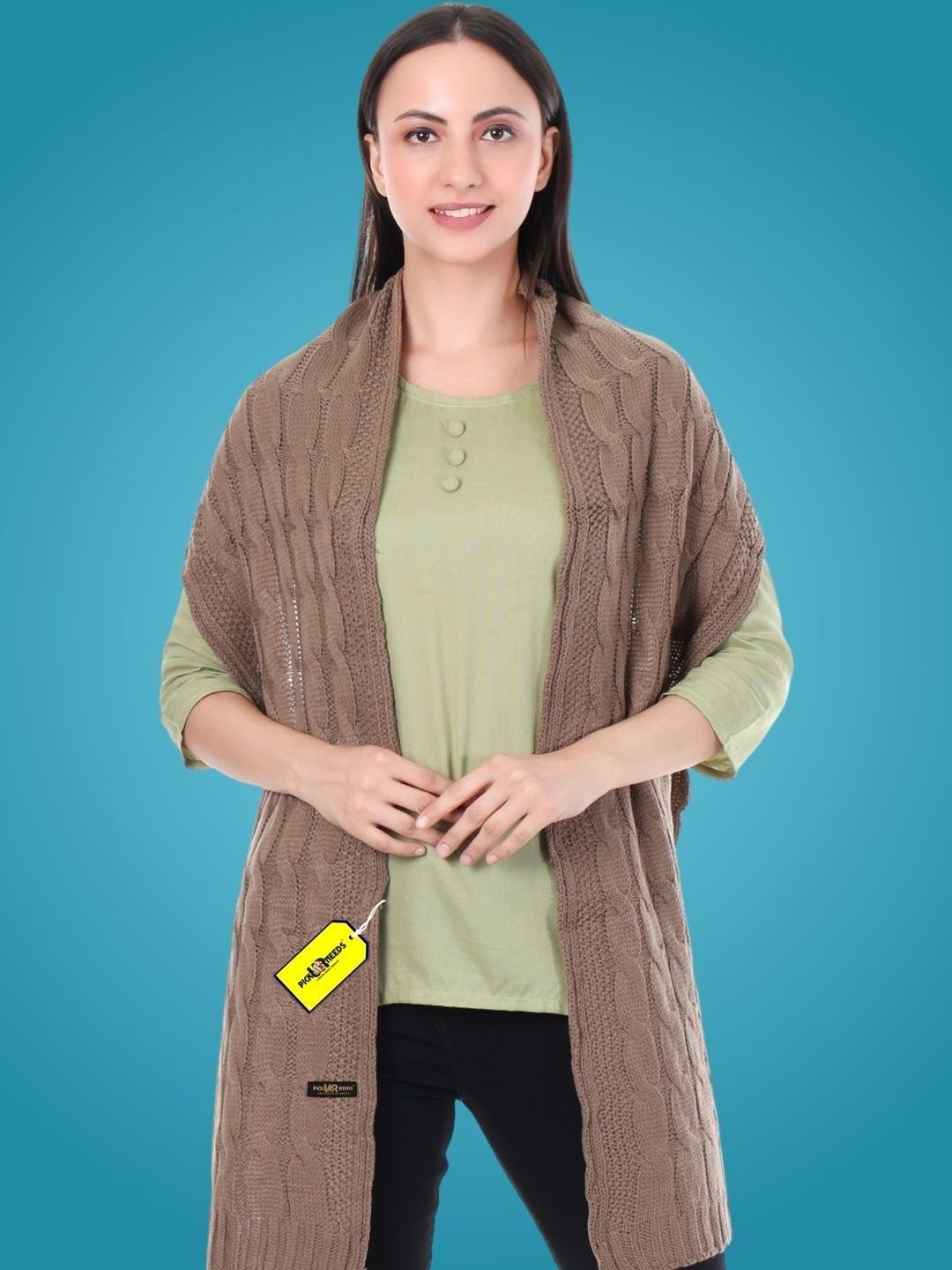 Pick Ur Needs Women Woven Design Shawl-picture-32