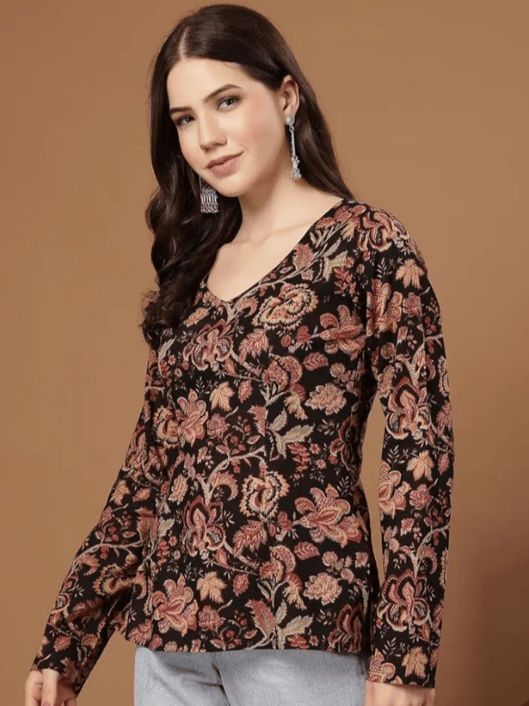 LABEL ADRIJA Floral Print Cotton Top-picture-33