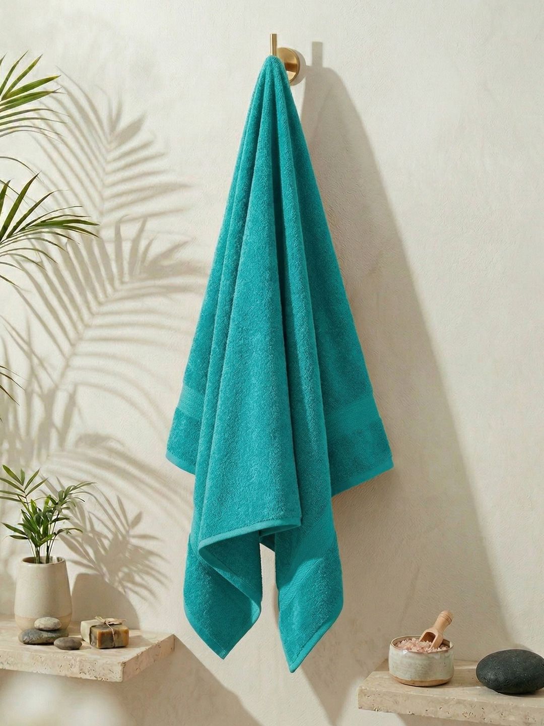 Monte Carlo Sea Green & Teal 1 Cotton 380 GSM Bath Towel-picture-49