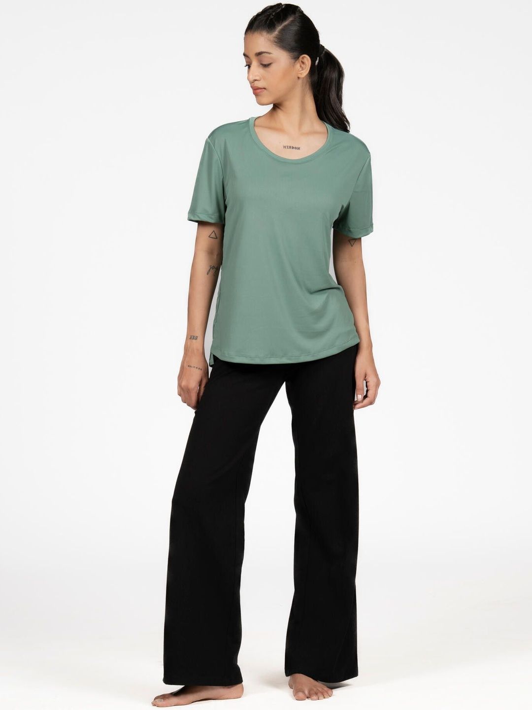Decathlon Women Cotton Regular Trousers Trousers-picture-47