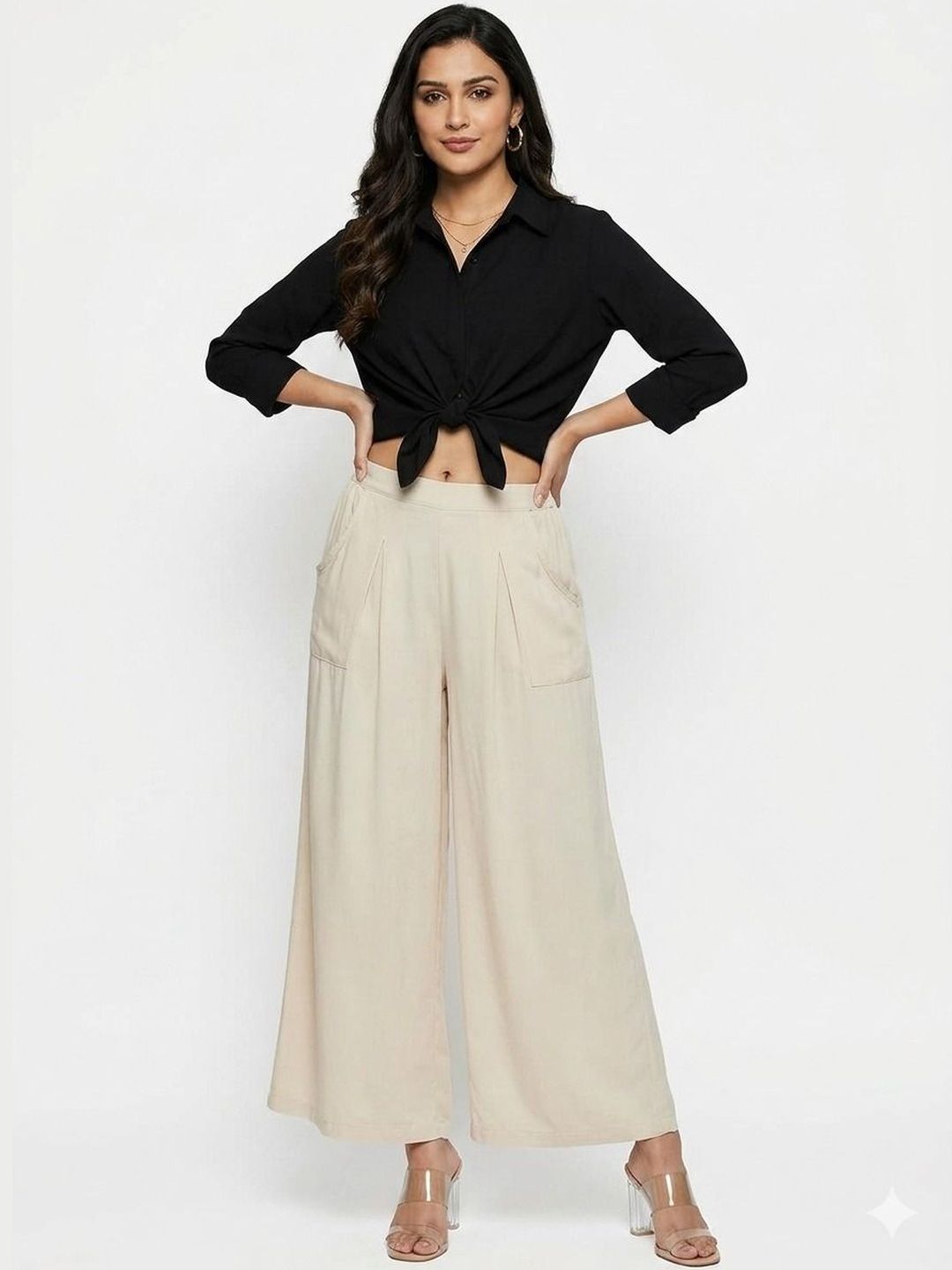 Thrifty Thread Women Knitted Palazzos-picture-27