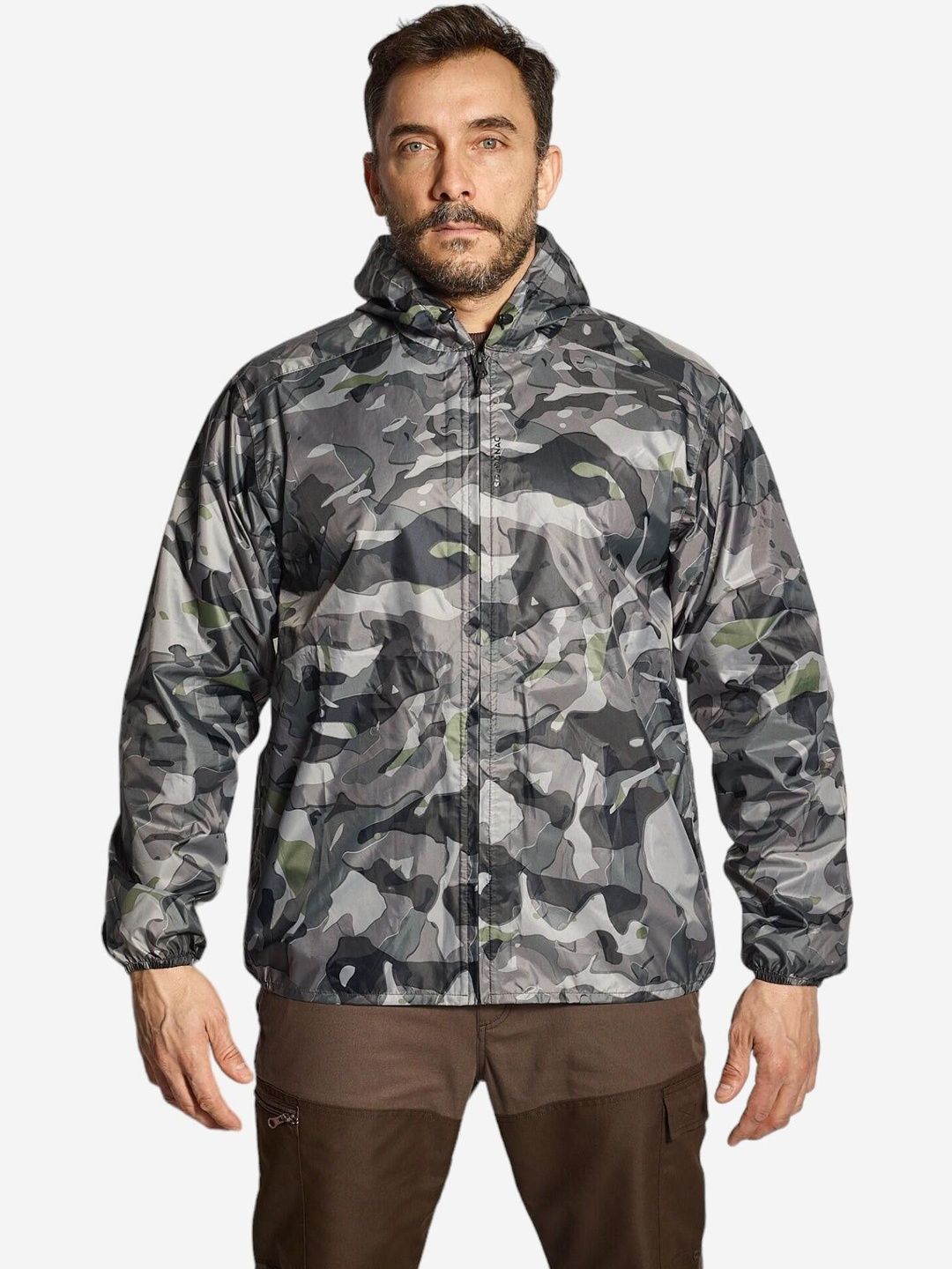 Decathlon Printed Hunting Light Waterproof Jacket Camo 100-image-26