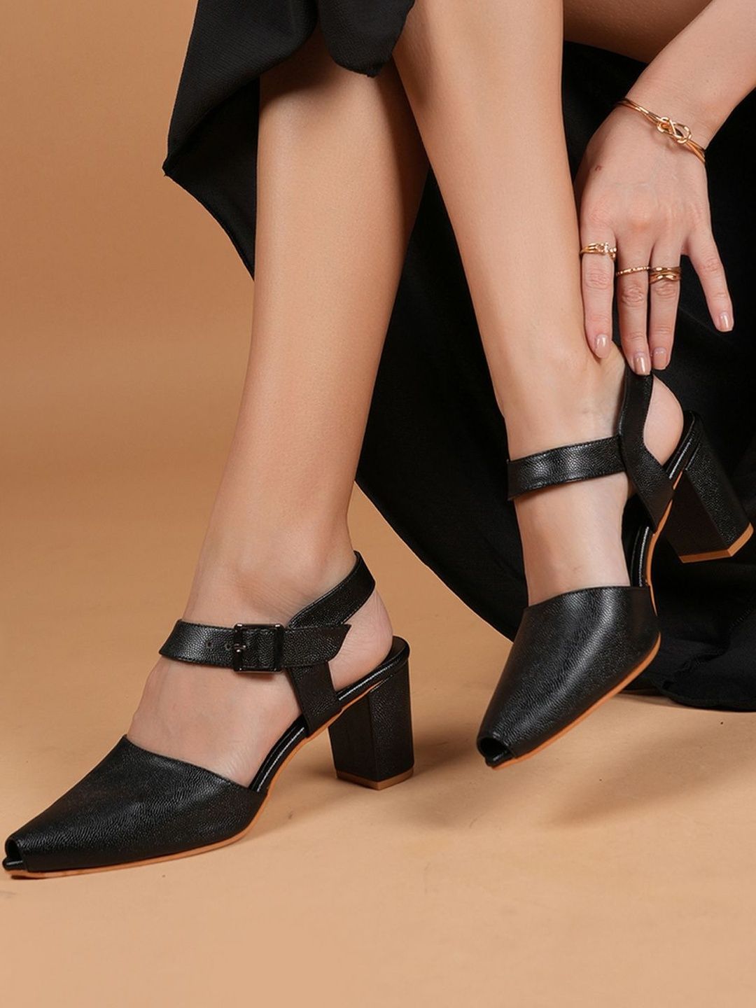 CORSICA Textured Block Pumps with Buckles-picture-56