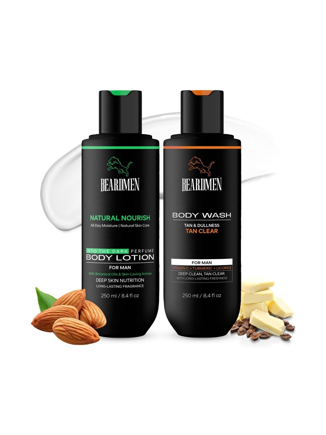 BEARDMEN Men Set of 2 Body Lotion & Wash - 250 ml Each-image-34