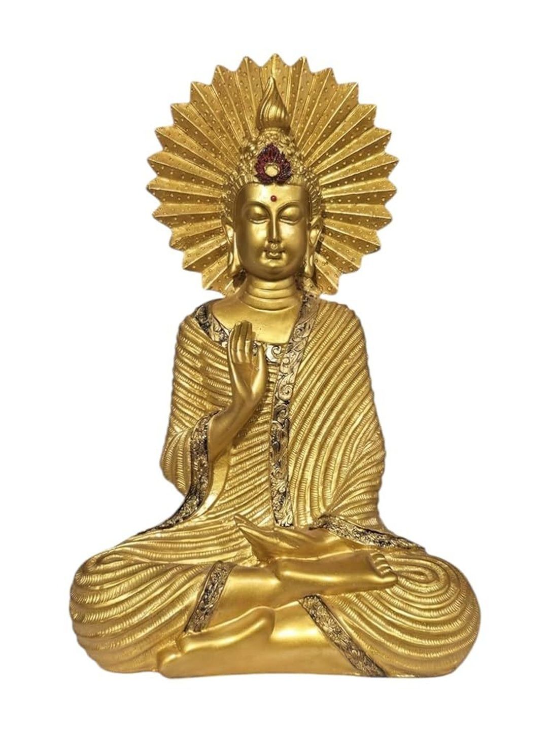 DA DECOR HUB Gold-Toned Buddha Showpiece-image-24