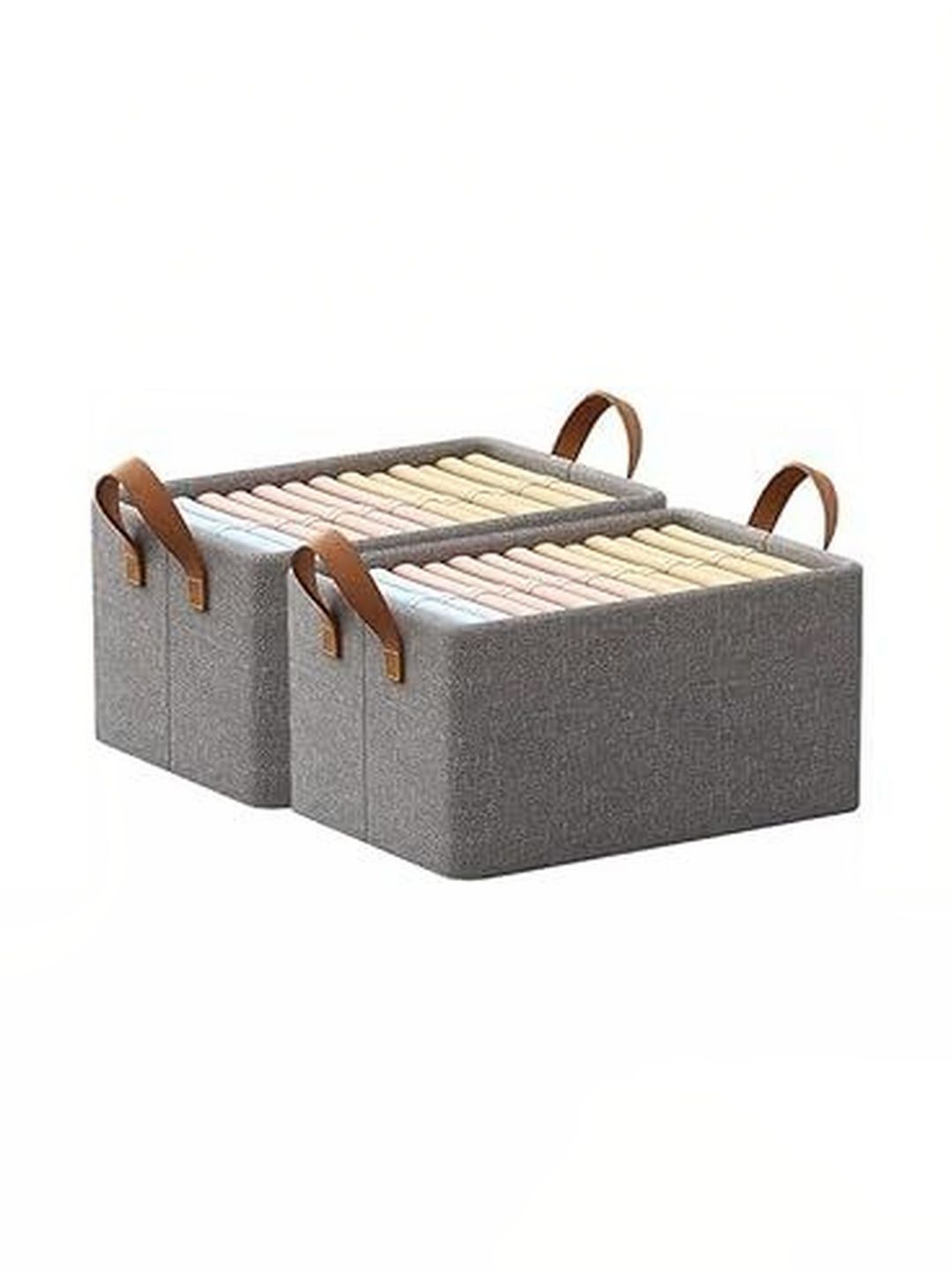 Sunesh Creation Grey Set of 2 Reusable Multi-Utility Organisers-picture-35