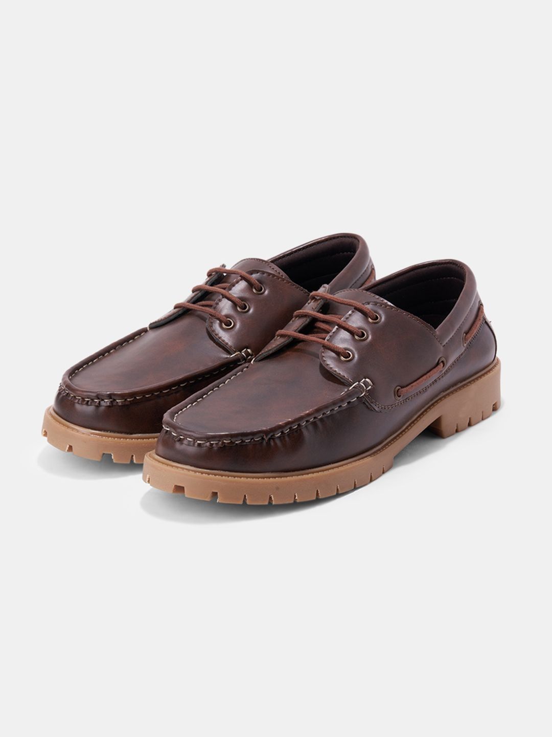 Urban Ranger by pantaloons Men PU Boat Shoes-image-33