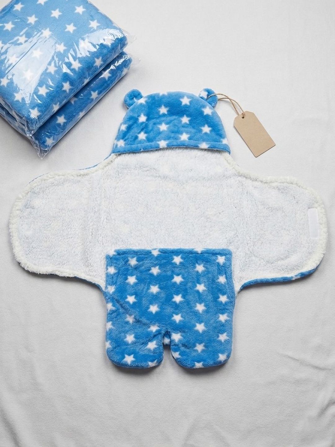 SIDLY PIDLY Blue & Blue Geometric AC Room 210 GSM Blanket-picture-44