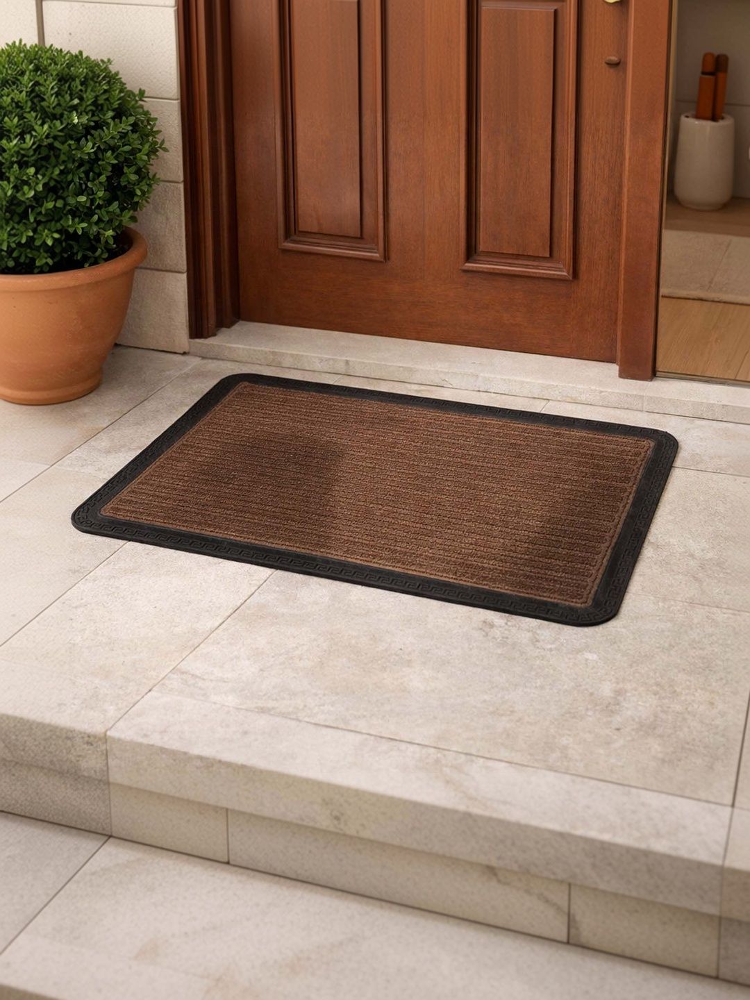 Go Hooked Brown & Black Anti-Slip Rubber Door Mat-picture-25
