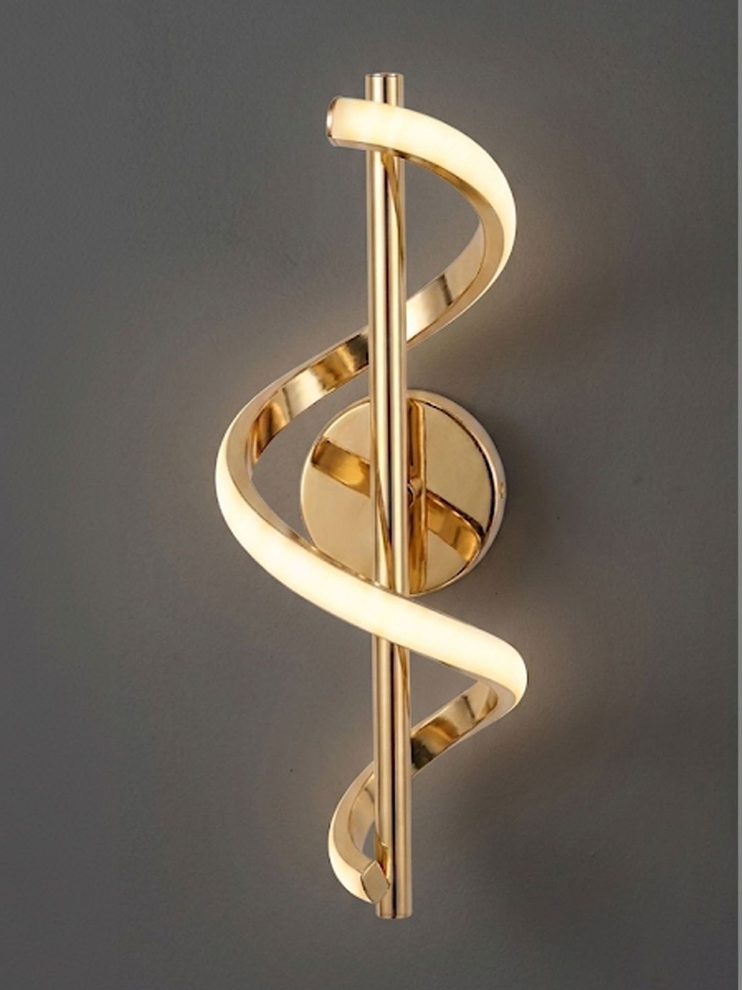 BD LIGHT Gold-Toned & Gold-Toned Acrylic Contemporary Abstract Shaped Shaped Wall Lamp-image-30