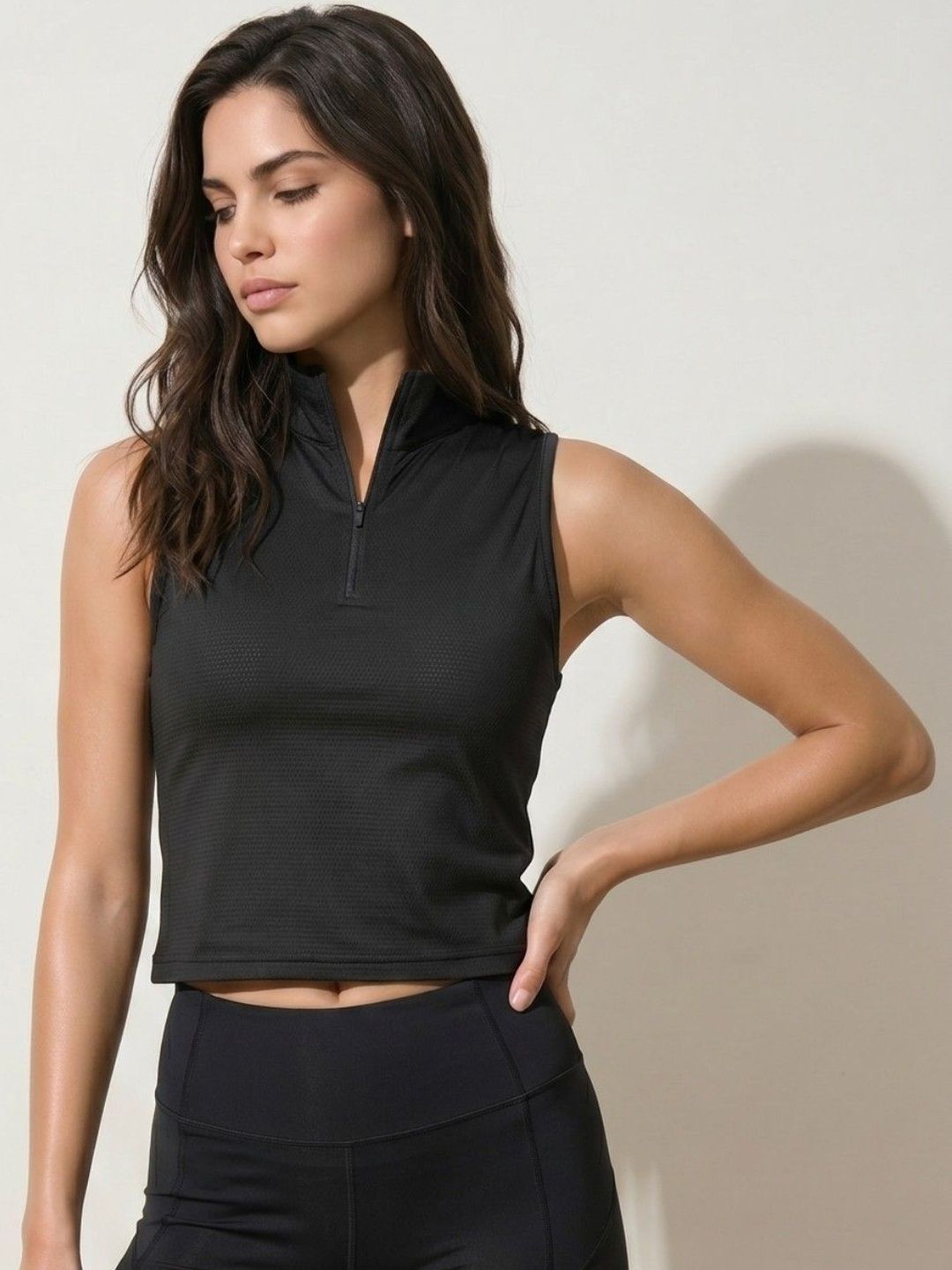 CROSS BENCH Women High Neck Slim Fit T-shirt-picture-27